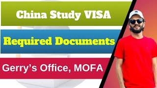 China Scholarship Study Visa Required Documents || Part 1
