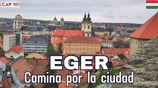 Walking through the center of EGER, the BAROQUE CITY of HUNGARY