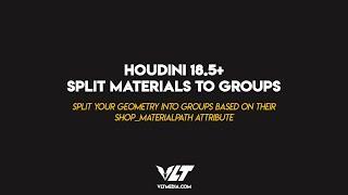 Houdini 18.5 | Split Material To Groups