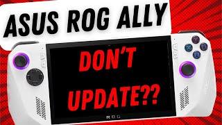 Did the Latest WINDOWS UPDATE or FIRMWARE 312 just BREAK my ROG Ally???