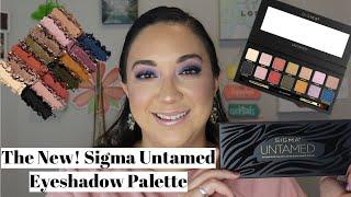 The New! Sigma Untamed Eyeshadow Palette! Swatches + Mini tutorial