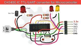 diy usb to ttl ch340g | ch341a bios programmer | ch340 usb to ttl | Programming tutorial