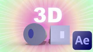 How to create 3D shapes in After Effects - Quick Tutorial