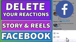 How to Unlike Story & Reels on Facebook