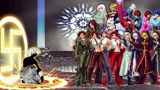 [KOF Mugen] Giant Hyper Mizuchi Vs 16 Ultimate Female Fighters Team