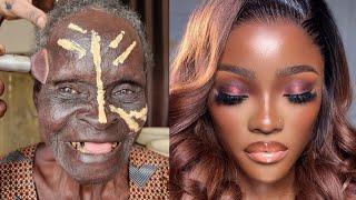 MUST WATCH  VIRAL Bridal Gele & Makeup Transformation | Makeup Tutorial ️