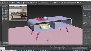 Designing a Coffee Table in 3dsmax | 3D Modeling Tutorial