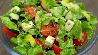 The most delicious Greek salad! Very simple, fast and useful!