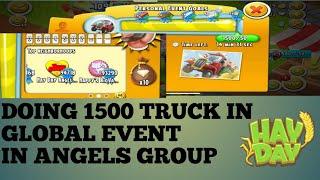 Hay day Doing 1500 Trucks in global truck event in Hindi