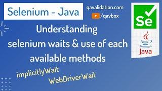 Selenium wait methods in detail | ImplicitlyWait | ExplicitWait