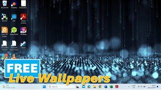 How to get Live Desktop Wallpapers on PC for FREE | Animated Wallpapers