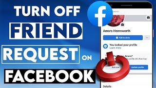 How to Hide Add Friend Request Button on Facebook 2023 | Disable/Turn Off Friend Request Button