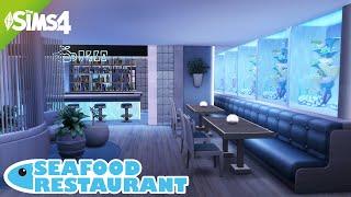 SEAFOOD RESTAURANT | Sims 4 House Building | No CC | Stop Motion
