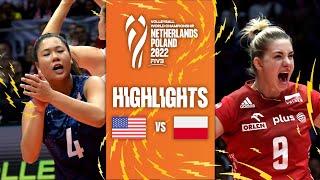  USA vs.  POL - Highlights  Phase 2| Women's World Championship 2022