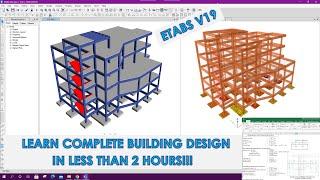 Learn Complete Building Design & Detailing in less than 2Hours | Etabs v19 | IS Code | ACI Code