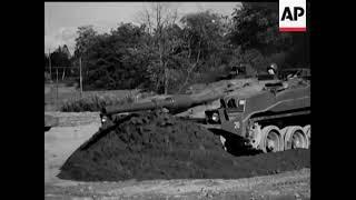 Strv103 digging itself into a hull-down position - strv103 bulldozer