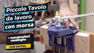 Tavolo da lavoro con morsa - Modifica di una scrivania - Falegnameria