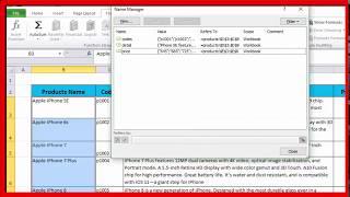 Excel: Define Name and deleting of data ranges