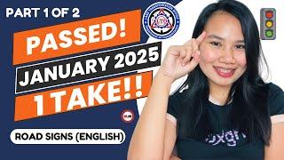 LTO ROAD SIGNS ENGLISH | Reviewer for Non-Professional Driver's License I ACTUAL EXAM