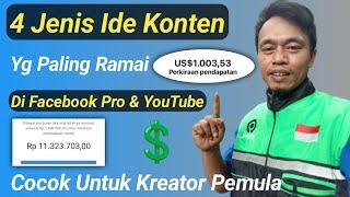 4 Jenis Ide Konten Facebook & YouTube Yang Paling Banyak Di Minati Penonton