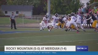 Highlights: Rocky Mountain remains unbeaten with 31-7 win over Meridian