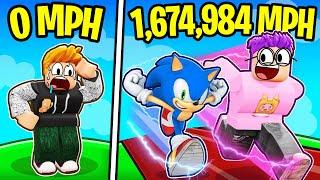 Going 1,674,984 MPH In Roblox (WITH SONIC!?)