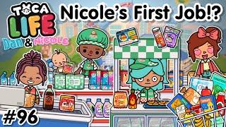 Nicole’s First Job!? | #96 (Dan & Nicole series) Toca Boca World