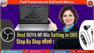 BOYA M1 Mic Settings in Window 10 | OBS Mic Background Noise Removal | Great OBS Stream Sound