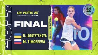 Les Petits As 2017 | Girls Final | Dasha Lopatetskaya vs. Maria Timofeeva