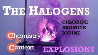 Sodium and Halogens Explosive Reactions! | Chlorine, Bromine, Iodine