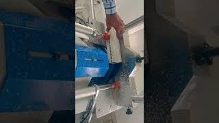 Mullion cutting in UPVC using v cutting machine