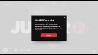 VALORANT NO SE INICIO ERROR (SOLUCION)