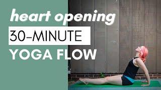 Heart Opening Yoga Sequence | 30 Minute All-Levels Vinyasa Yoga Flow | Sharing Calm Yoga