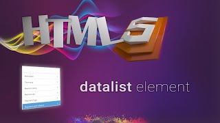 HTML for beginners 34: HTML datalist element