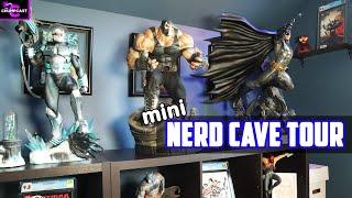 Nerd Cave Tour | Small Room Setup | Statues, Comics, PC Gaming and More!