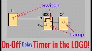 Siemens PLC - On-Off delay timer  in the LOGO!