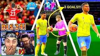 CRİSTİANO RONALDO GELDİ  İLK KAPIŞMA DREAM LEAGUE SOCCER 2024 ! DLS 24 !