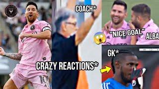 Crazy Reactions to Messi Long Range Goal & Fight Moments Vs Philadelphia!!