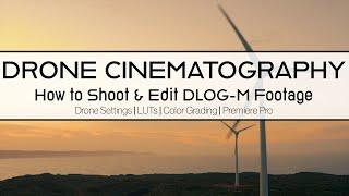 How to SHOOT and COLOR GRADE MAVIC 2  DLOG-M FOOTAGE | Drone settings, LUTs, etc.