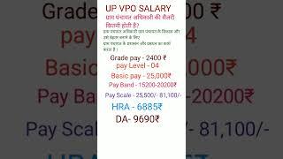 पैसा कितना मिलता है?  UPSCMotivation #UP VPO Salary Slip#gram panchayat adhikari salary in up