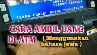 Cara ambil Uang di ATM BRI