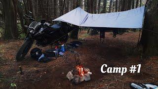 First Time solo moto camping with Scrambler | Silent Vlog