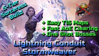 T15 MAP UPDATE! Archmage Lightning Conduit Stormweaver Build Guide - Path of Exile 2