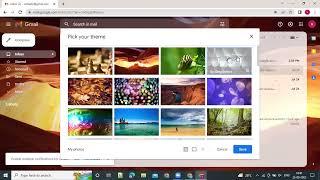 How to change Gmail background theme |  Gmail settings