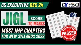 JIGL New Syllabus 2022 | Full Proof Plan to Score 70+ Marks this Dec 2024 | CS Exam Squad  