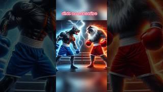 fighter for father | Cat vs dog #catshorts #animation #ai #meow