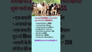 "Don't Buy a ₹1 Lakh Splendor! Start a Goat Farming Business & Earn ₹16+ Lakh/Year!"#businessidea