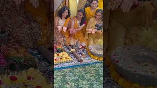 Haldi లో మా హల్చల్ #shorts #trending #minivlog #wedding #haldi #haldiceremony