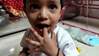 Pihu eating chocolate, Pihu eating dairy milk chocolate, Pihu Prince world