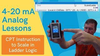 Scaling a 4-20mA Analog Input in an Allen Bradley PLC Ladder Logic